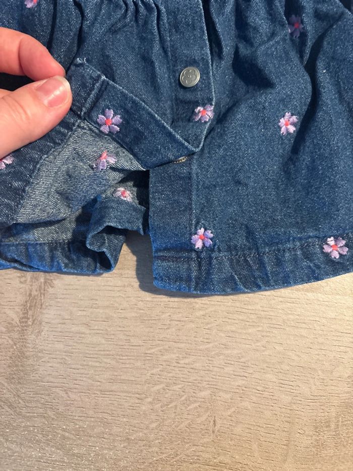 Robe jean à fleurs - photo numéro 3
