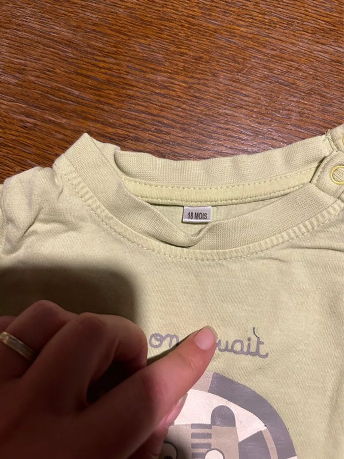 T-shirt manche courte vert - photo numéro 2