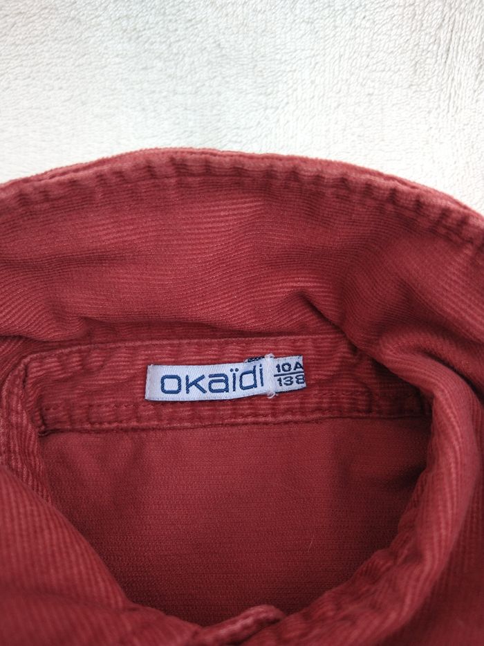 Chemise velours garçon Okaïdi 10 ans - photo numéro 7