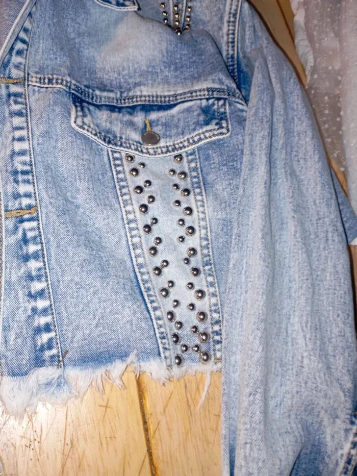 Veste en jean toxiks jeans s - photo numéro 5