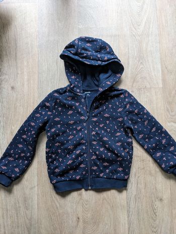 Sweat capuche bleu marine 6 ans