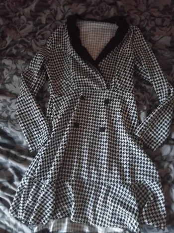 Robe à motif pieds de poule shein