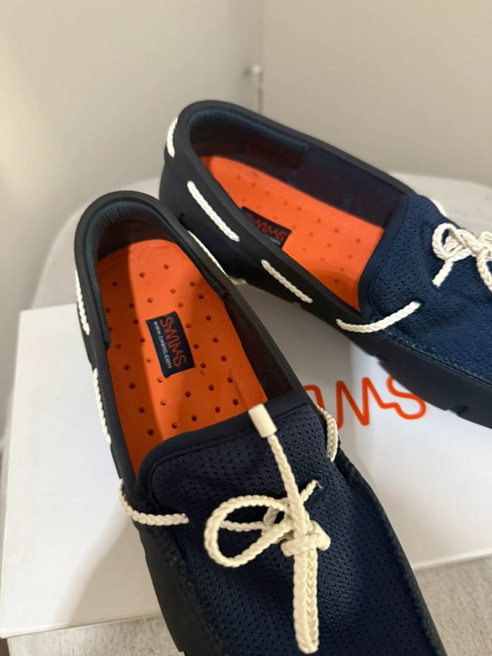 Swims - Mocassins, Bleu marine, blanche, Taille 41 - photo numéro 5