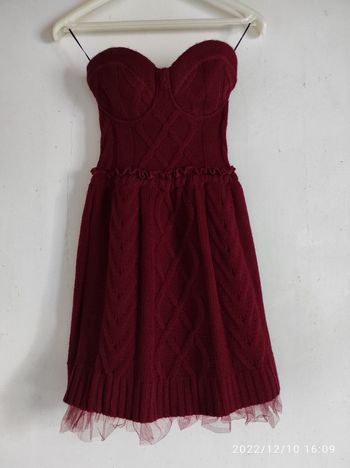 Robe bustier en laine