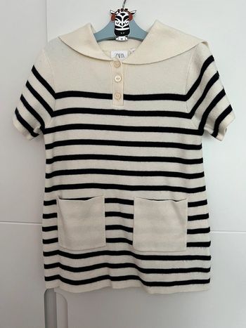 Robe marinière en maille Zara