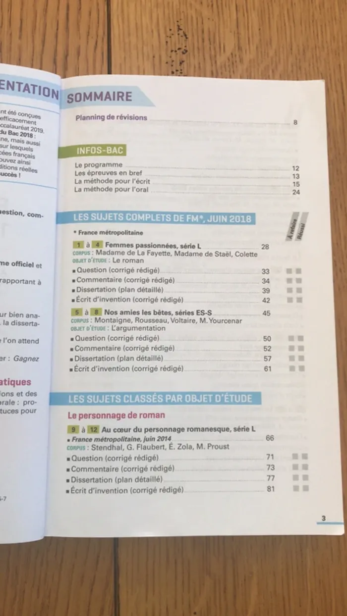 annales Français de 1ère - photo numéro 3