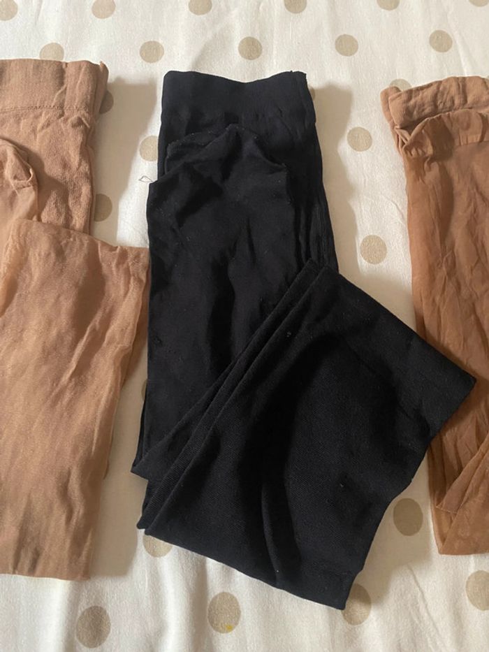 lot de 3 collants couleur chair et noir opaque - photo numéro 3