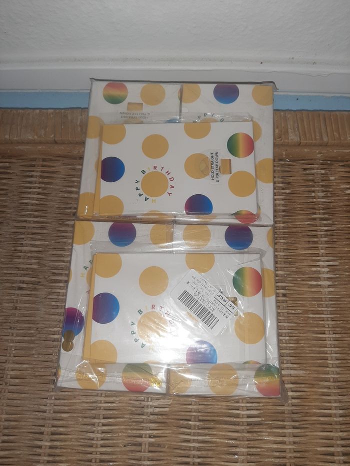 10 cartes confettis pour anniversaire