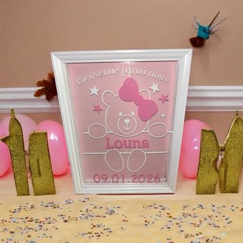 Cadre naissance personnalisé