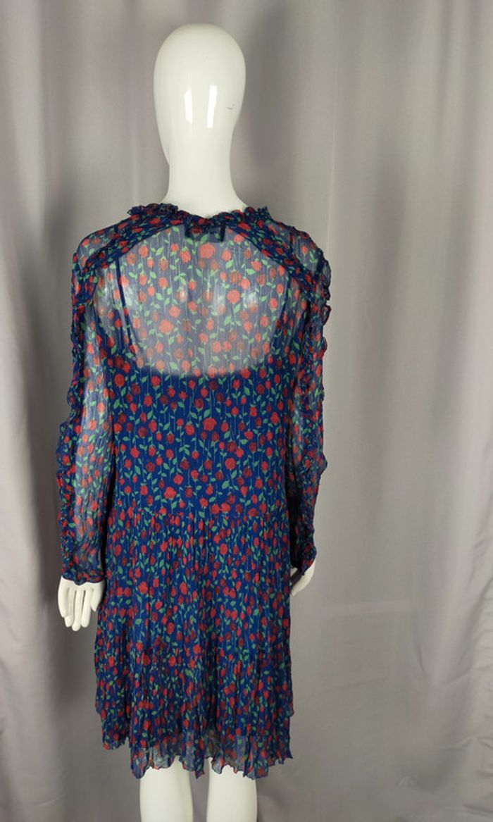 Robe The Kooples transparente à fleurs – Taille 3 – Volants & boutons - photo numéro 7