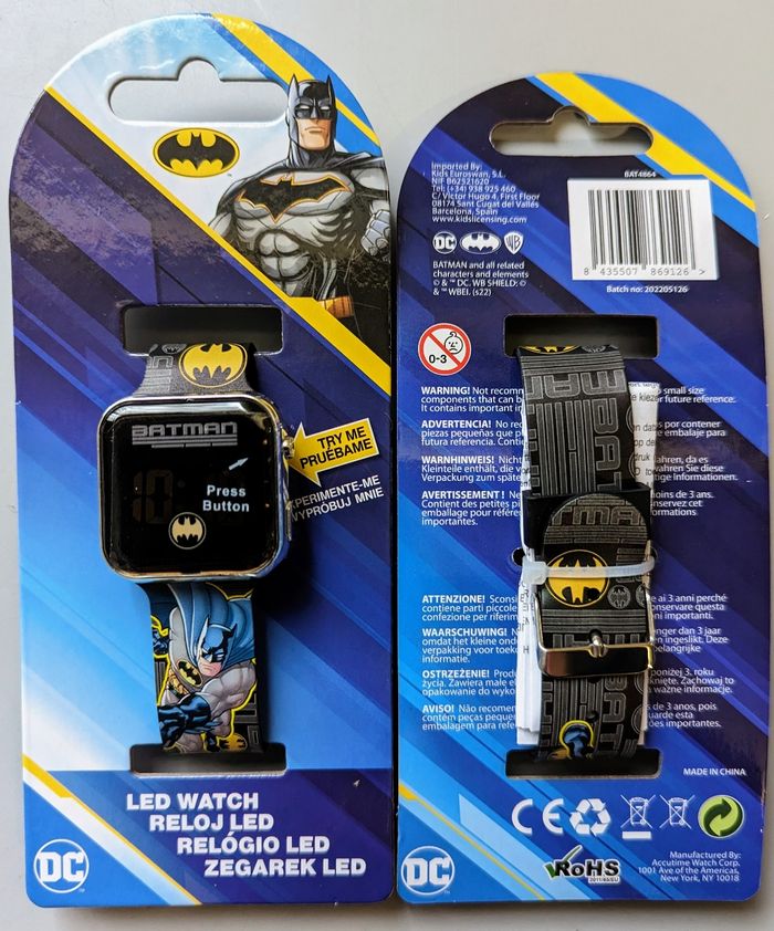 Montre LED digitale Batman
