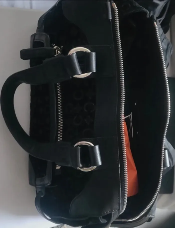 Sac Celine en cuir et velours - photo numéro 6