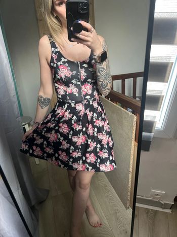 Robe patineuse fleurie