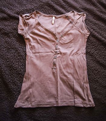 T-shirt Marron Bershka