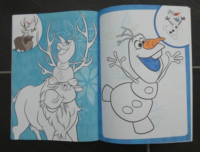 Livre de coloriages et stickers "Reine des Neiges" - photo numéro 8