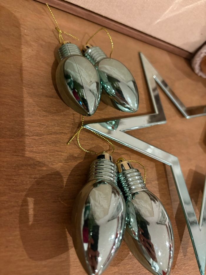 Cimier de sapin de Noël + boules - photo numéro 3