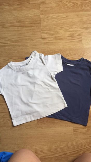 Lot 2 tee shirts 12 mois