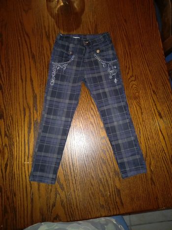 Pantalon noir à carreaux