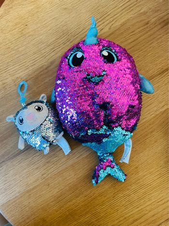 Lot de deux peluches à sequin réversible shimmeez
