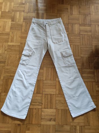 Cargo couleur crème Zara taille 13-14 ans