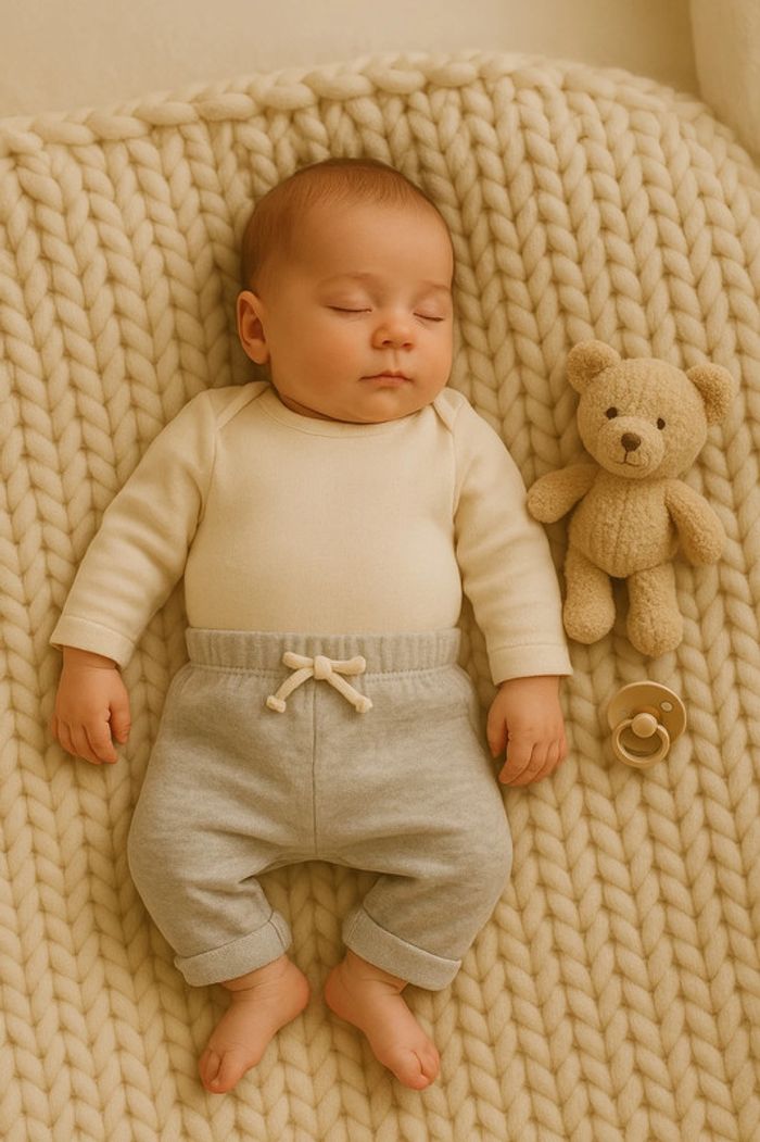 Pantalon bébé Hema gris clair – Taille 56 - photo numéro 2