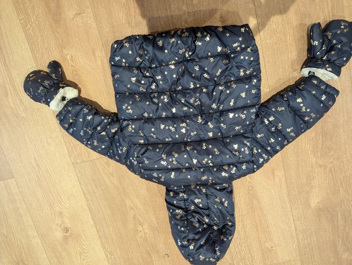 Superbe manteau Lulu Castagnette+ moufles 2 ans - photo numéro 2