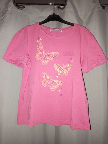 T-shirt fille rose, taille 12ans marque FPC