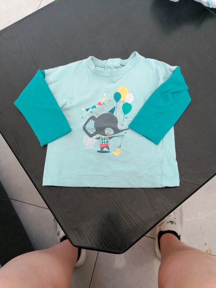 Tee shirt manches longues 12 mois