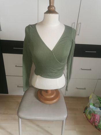 Top court cottelé taille XS