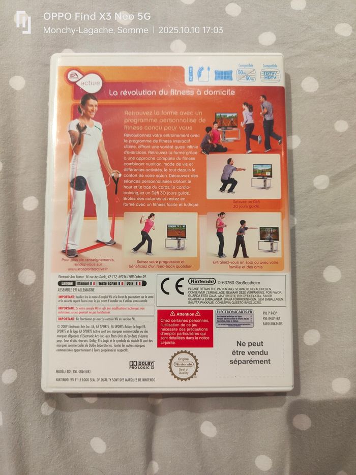 Jeux Wii EA sports active Réduction jusqu'à -70% - photo numéro 2