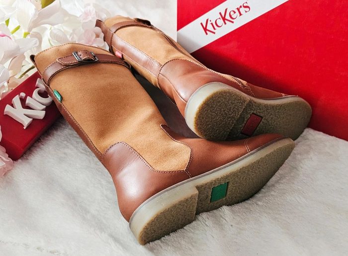 Bottes Cavalière Zip Cuir Kickers T30 - photo numéro 2