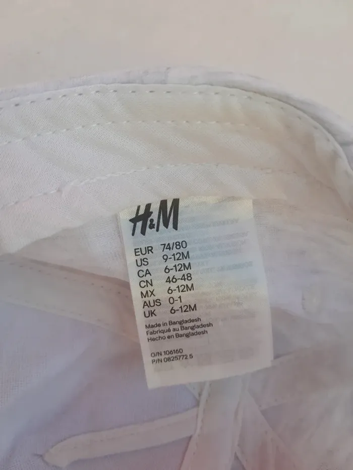 Casquette h&m - Très bon état - 9/12 mois - 74/80cm - photo numéro 3