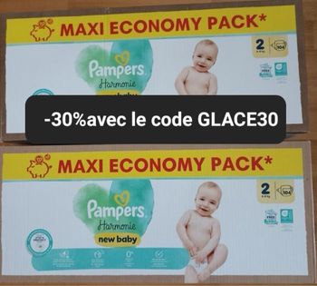 Deux carton de couche Pampers taille 2 premium