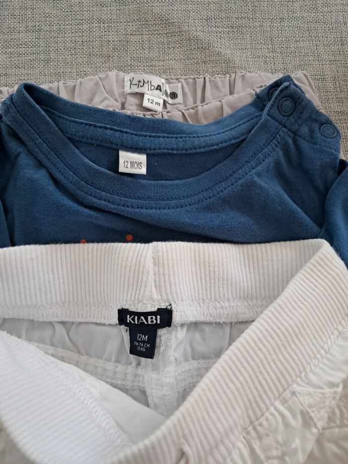 Lot Short Pantalon et T-shirt - 12 mois - Kiabi - photo numéro 2