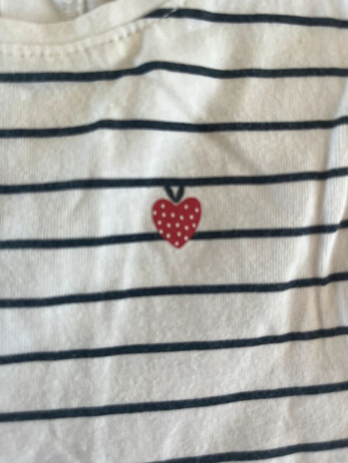 Robe rayée bleu marine 6 mois – Kiabi – Neuve - photo numéro 4