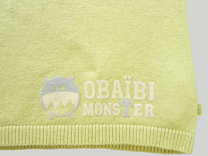 Pull monstre tricot vert gris Obaïbi 18 mois 81 cm garçon - photo numéro 3