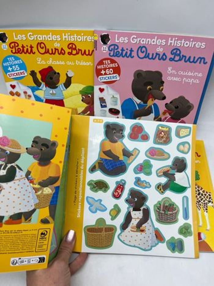 Lot de 4 magazines Livres d’activités Les grandes histoires de Petit Ours brun Neuf - photo numéro 5