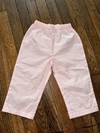 Pantalon léger à fines rayures argentés  Maloup 18 mois