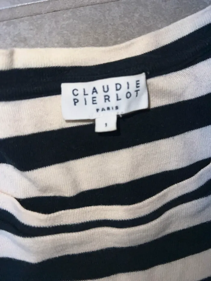 T-shirt marinière Claudie Pierlot - photo numéro 3