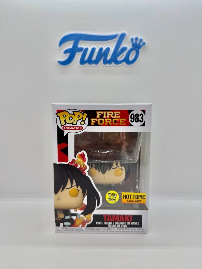 Funko Pop Fire Force Tamaki 983 GLOW Hot Topic 🇺🇸 - photo numéro 1
