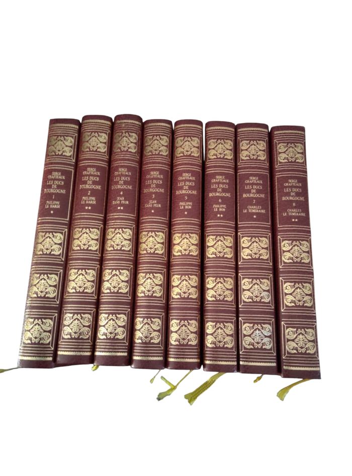 Lots de 8 livres anciens de serge grafteaux 🍀 les ducs de Bourgogne 🍀tomes 1 à 8 🍀 - photo numéro 2
