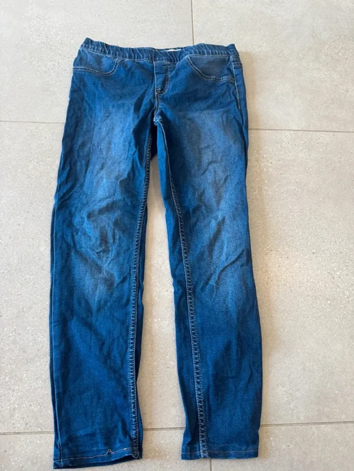 Jean élastique à la taille La Halle, taille 42, bon état, 90cm de longueur
