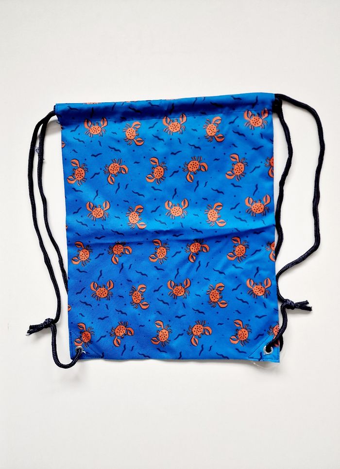 Sac de sport / natation - Crabes 🦀 - 34 x 42 cm - Neuf ! - photo numéro 2