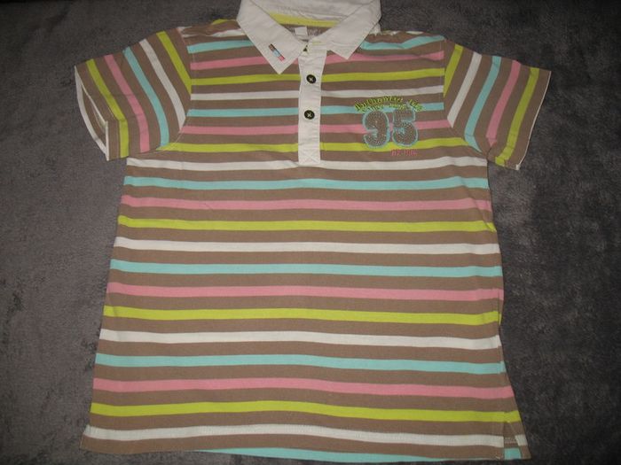 POLO MC RAYÉ MULTICOLORE GARÇON "ORCHESTRA" - 10 ans - n°03