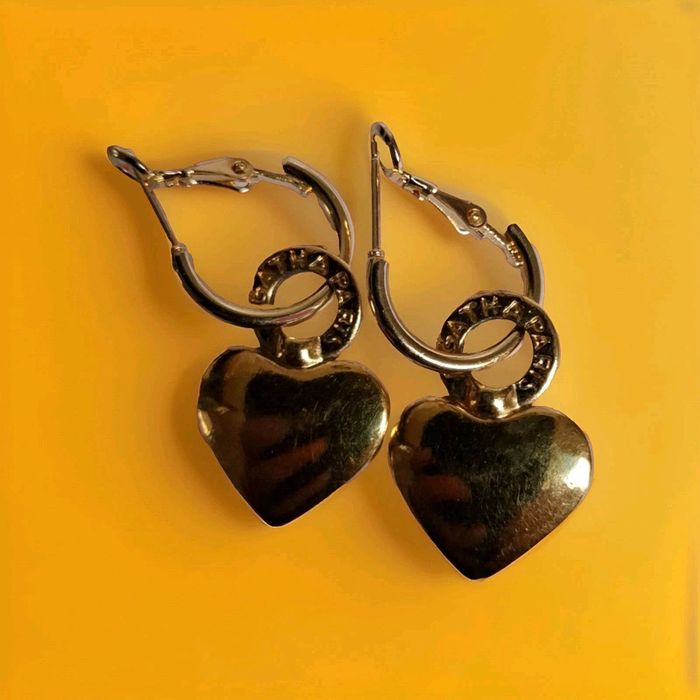 boucles d'oreilles Cœurs à adapter sur créoles marque Agatha - photo numéro 2