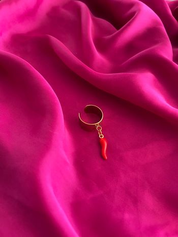 Bague tendance piment acier inoxydable