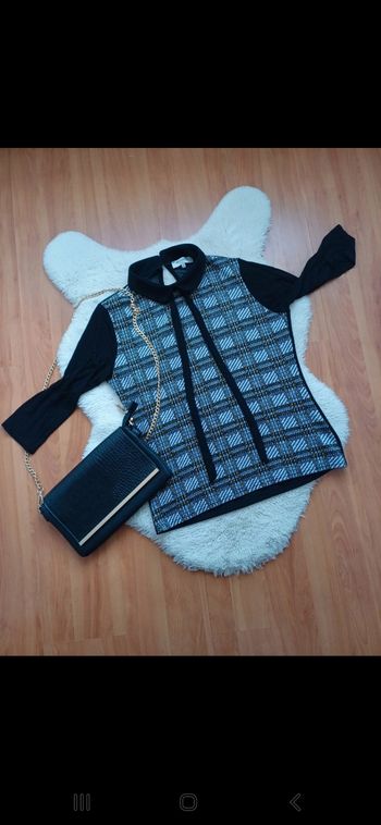 Superbe haut col nœud papillon Morgan