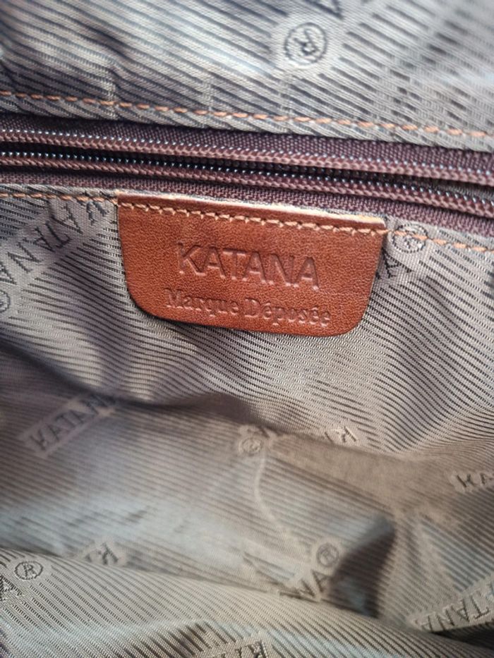 Sac à main vintage en cuir katana marque déposée - photo numéro 7