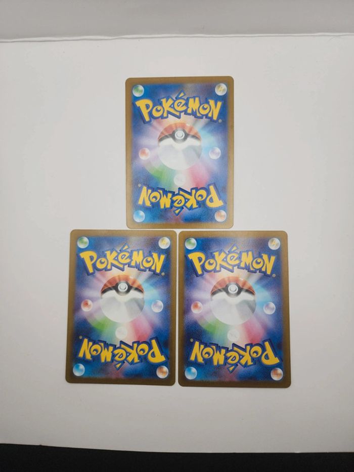Pokemon - Lot Salamèche 168, Carapuce 170, Bulbizarre 166 AR Japonaise 151 - photo numéro 2
