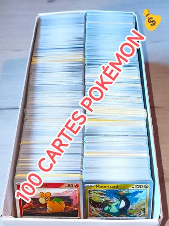 Lot de 100 cartes Pokémon VF en très bon état